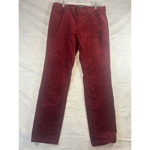 Buffalo David Bitton Supreme MidRise Skinny Stretch Corduroy Burgundy Size 12/32